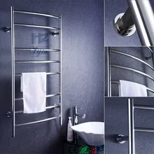 SUS 304 изогнутая электрическая вешалка с подогревом полотенцесушитель сушилка для полотенец электрические радиаторы из нержавеющей стали HZ-914AS изгиб бар