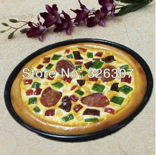 Пудинг-труба пицца еда модель для симуляции искусственные продукты блюдо колбаса пиццы овощей