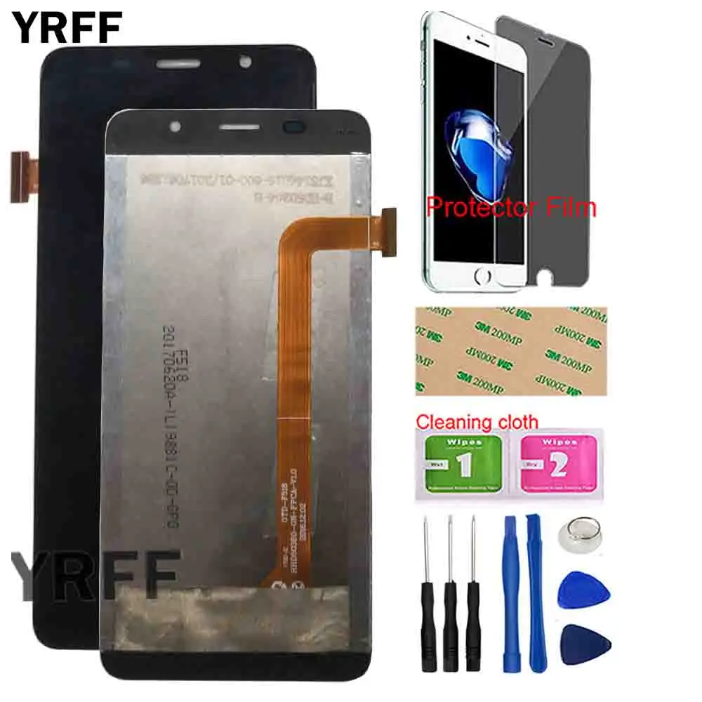 

5'' Phone Original LCD For Leagoo M5 Edge LCD Display + Touch Screen Digitizer Assembly M5Edge 1280x720P + Tools Protector Film