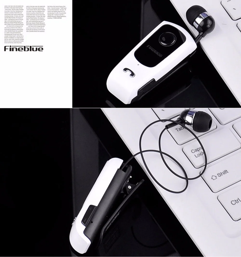 FINEBLUE F920 Беспроводные Bluetooth V4.0 наушники в ухо звонки вибрация напоминание износ