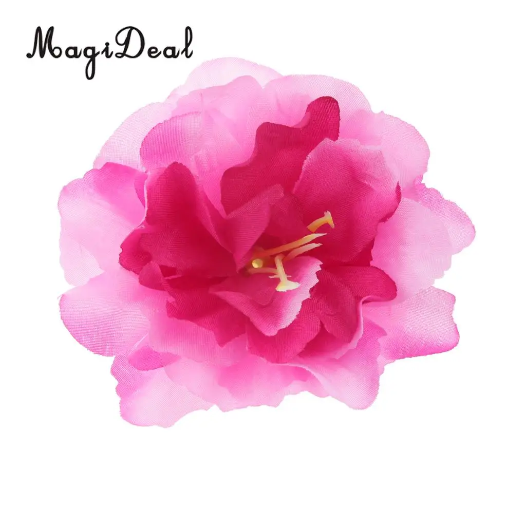 MagiDeal 20pcs Artificial Silk Flower Rose Peony Heads Rose Red Weeding Home Decor Silk Flower Head Artificial Decorations 8cm 