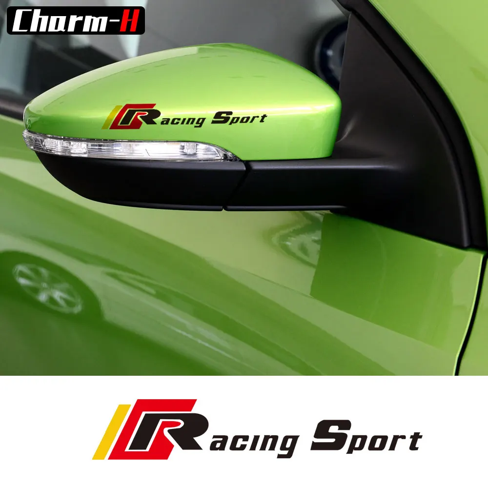 

Side Rear View Mirror Decal Sticker For Volkswagen Golf Polo 5 6 7 Tiguan CC Passat B5 B6 B7 Scirocco Bora MK4 MK5 Accessories
