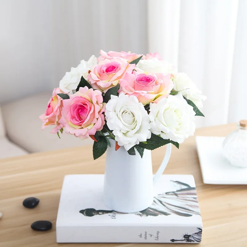 

rose Artificial Flowers Real Touch rose Flowers, Home decorations for Wedding Party or Birthday