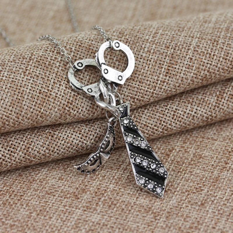 Mqchun 50 Fifty Shades Of Grey Darker Freed Christian Charm Necklace  Handcuffs Masquerade Mask Necktie Chain Pendant Necklace - Necklace -  AliExpress
