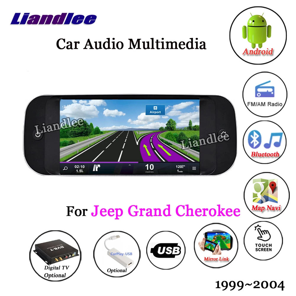 Liandlee автомобильная система Android для Jeep Grand Cherokee 1999~ 2004 Радио Стерео Carplay gps Navi Карта Навигация HD экран мультимедиа