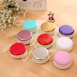 Конфеты Цвет Наушники Mini SD карты Macarons сумка для хранения Box Дело Чехол выгодное предложение коробка для хранения 8 цветов