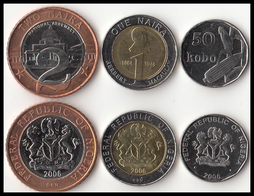 Buy Set 3pcs Nigeria Coins Sets Beautiful Africa 100