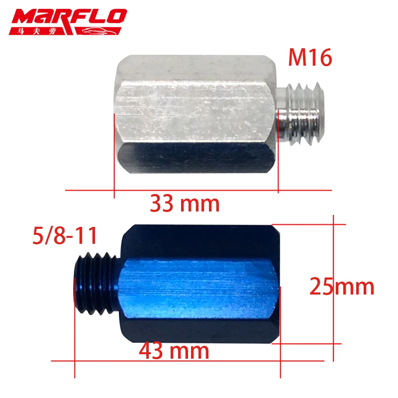 MARFLO M14 Rotary Polisher Extension Shaft For Car Care Polishing Accessories Tools Auto Detailing Backing Plate Pad Bar Rod
