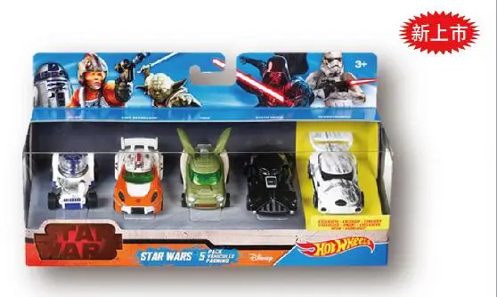 Hotwheels Звездные войны 7 герои сопротивление 5-Pack автомобили Игрушечные лошадки Обувь для мальчиков подарок