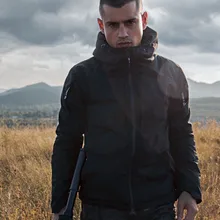 Зимняя бархатная теплая водонепроницаемая ветровка 3 в 1, мужская куртка для тренировок на открытом воздухе, походная ветрозащитная тактическая куртка, военная одежда