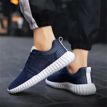 

Men Mesh Casual Shoes Summer Adult Breathable Light Quality Outdoor Walking Men Shoes Fashion Sneakers Footwear 2019 new