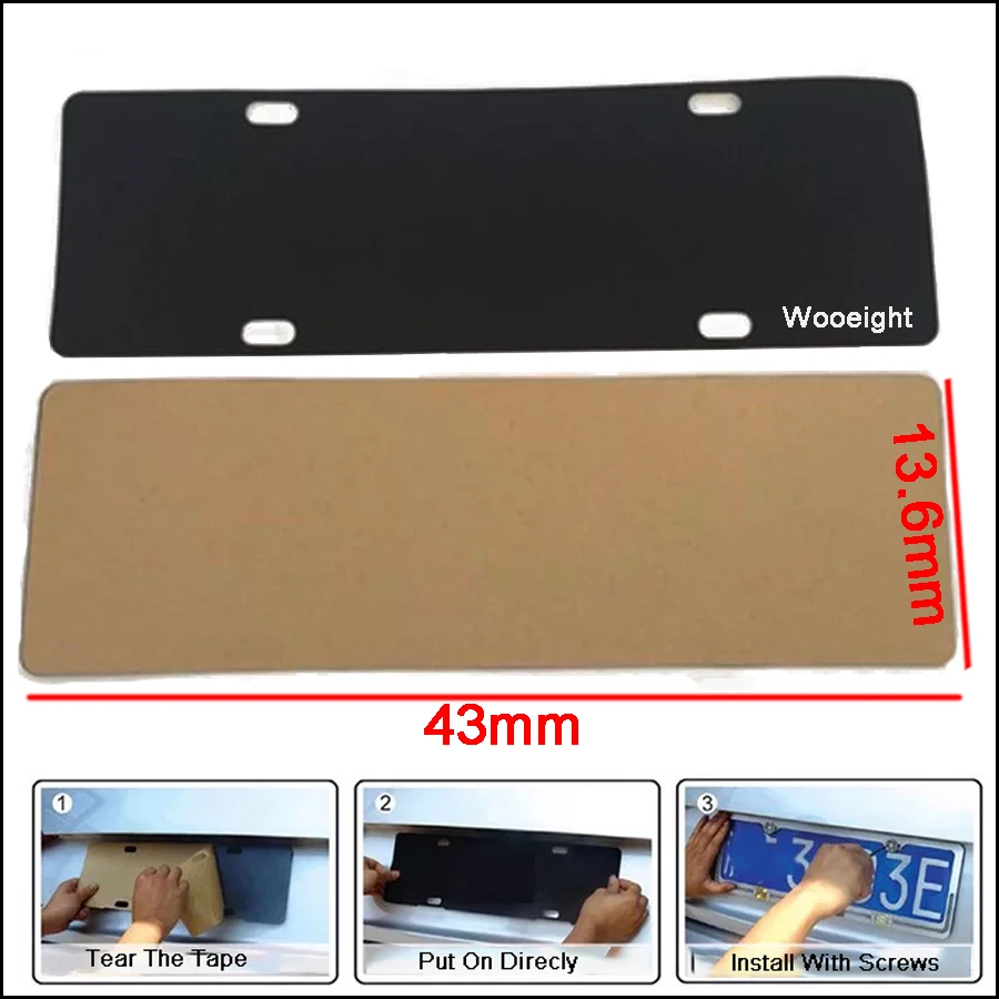 5Pcs License Plate Silencer Pad Car License Plate Shock Silencer Pad Shockproof Foam Pads Frame Buffer Silencer Pad Pad Brand (2)