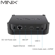 MINIX NEO J50C-4 официальный WINDOWS 10 PRO серии мини-ПК Intel Pentium серебро J5005 DDR4 4 ГБ/32 ГБ HDMI 2,0 Vesa крепление мини-ПК