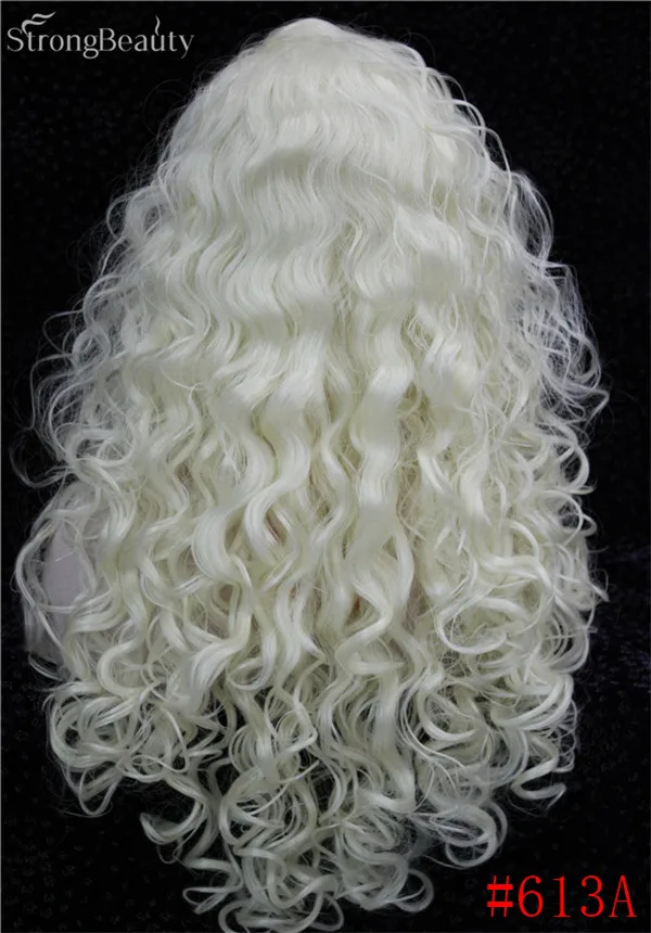 Сильные красивые женские синтетические парики пушистые длинные из натуральных вьющихся волос - Цвет: 613A