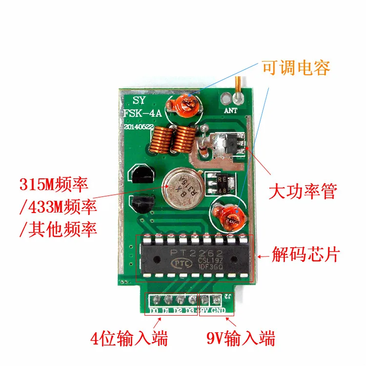 modulo transceptor sem fio superheterodyne l4 01