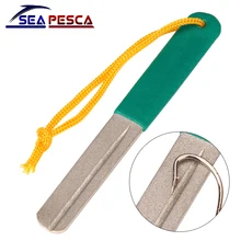 SEAPESCA горячая Распродажа, 2 сторонние алмазные рыболовные крючки, точилка, зеленый рыболовный крючок, рыболовные снасти, аксессуары ZB228