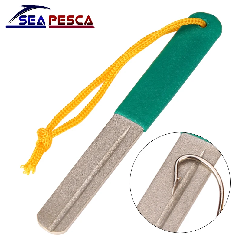SEAPESCA лидер продаж двусторонний Алмазный рыболовный крючком точилка для