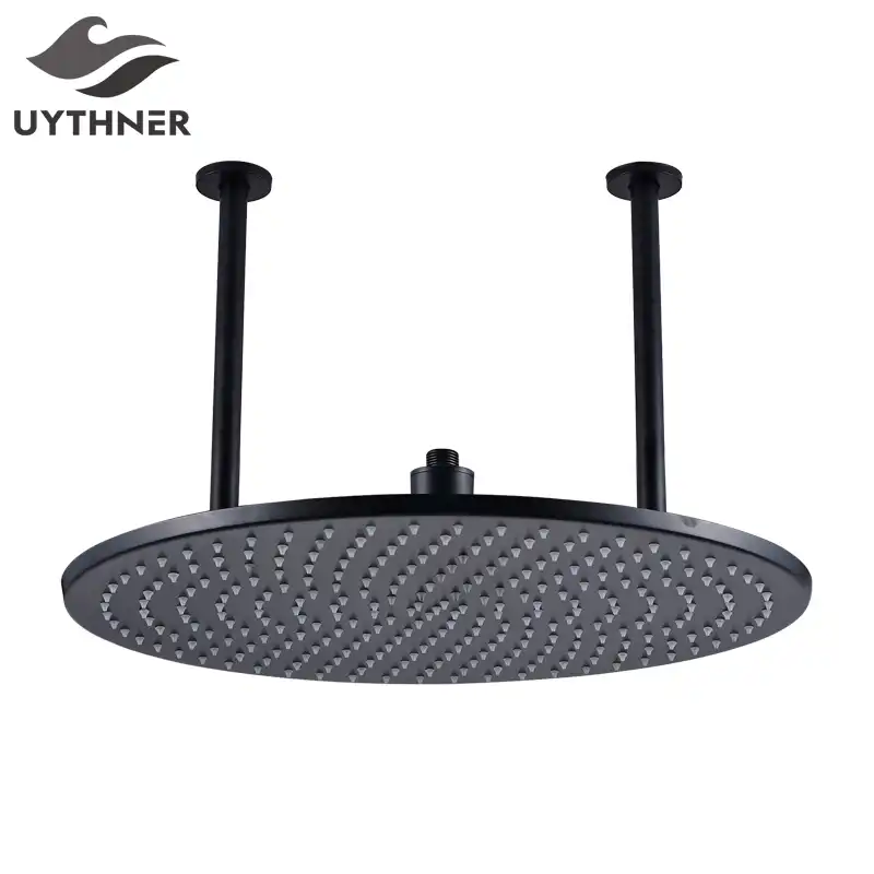 Newly Luxury 20 Inch Rain Shower Head Matte Black Big Top