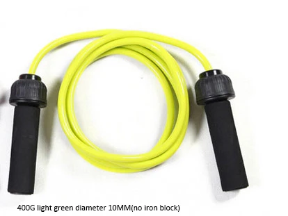 Утяжеляющая веревка для силовых упражнений, скакающая Толстая аэробная веревка для упражнений, скакающая по длине, регулируемое оборудование для фитнеса - Цвет: Зеленый
