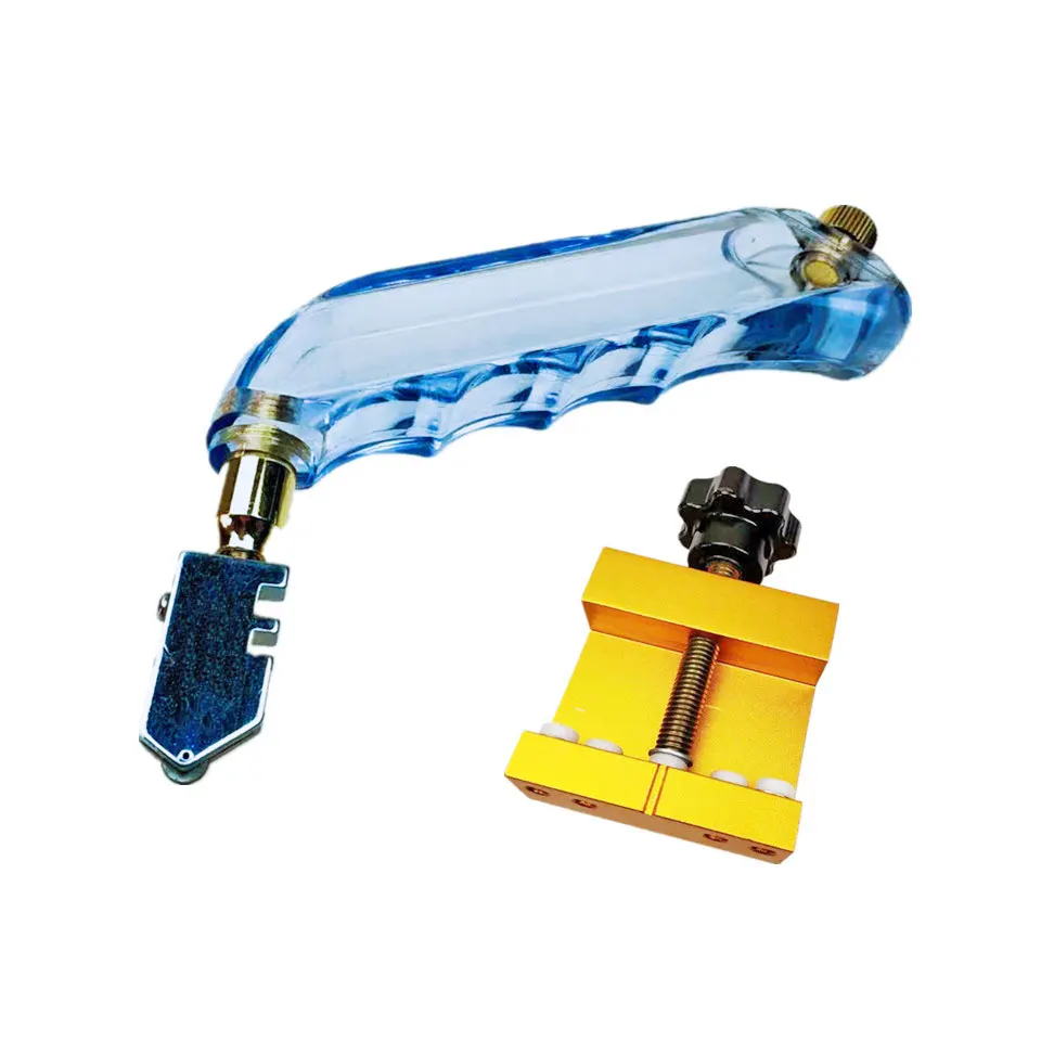 

New Handheld Glass Cutter Oil-filled Glass Cutting Tools Set Plastic Handle Glass Cutting Tool Professional Manual Tile Cutter