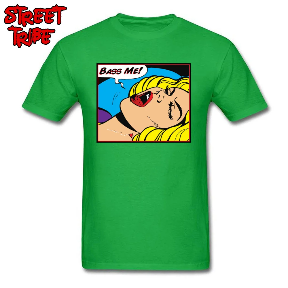 Cool Bass Me O-Neck T-shirts Fall Tops & Tees Short Sleeve for Men Oversized Pure Cotton Casual T Shirts Drop Shipping Bass Me green