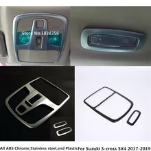 Per Suzuki S-cross scross SX4 2017 2018 2019 car styling ABS cromato anteriore posteriore di coda leggere lettura interruttore struttura della lampada della luce trim