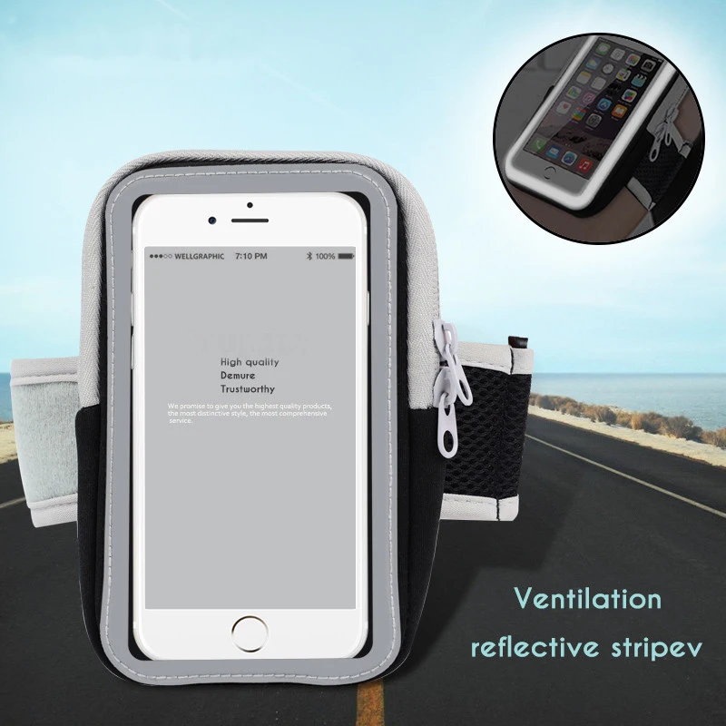 

Sport Arm Band Case For meizu m3s u10 m3 m2 m3 note pro 6 mx6 u20 mx5 mx4 m3e Reflecting Mark Running Arm Cover Bag 4.7-5.5"