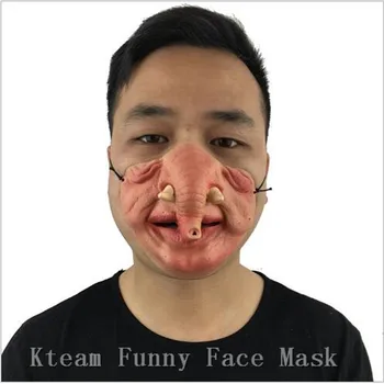 

Funny Elephant Mask for Movie Fancy Dress Fool's day Masquerade Party Horror Creepy Elastic Band Half Face Masks Cosplay Costume