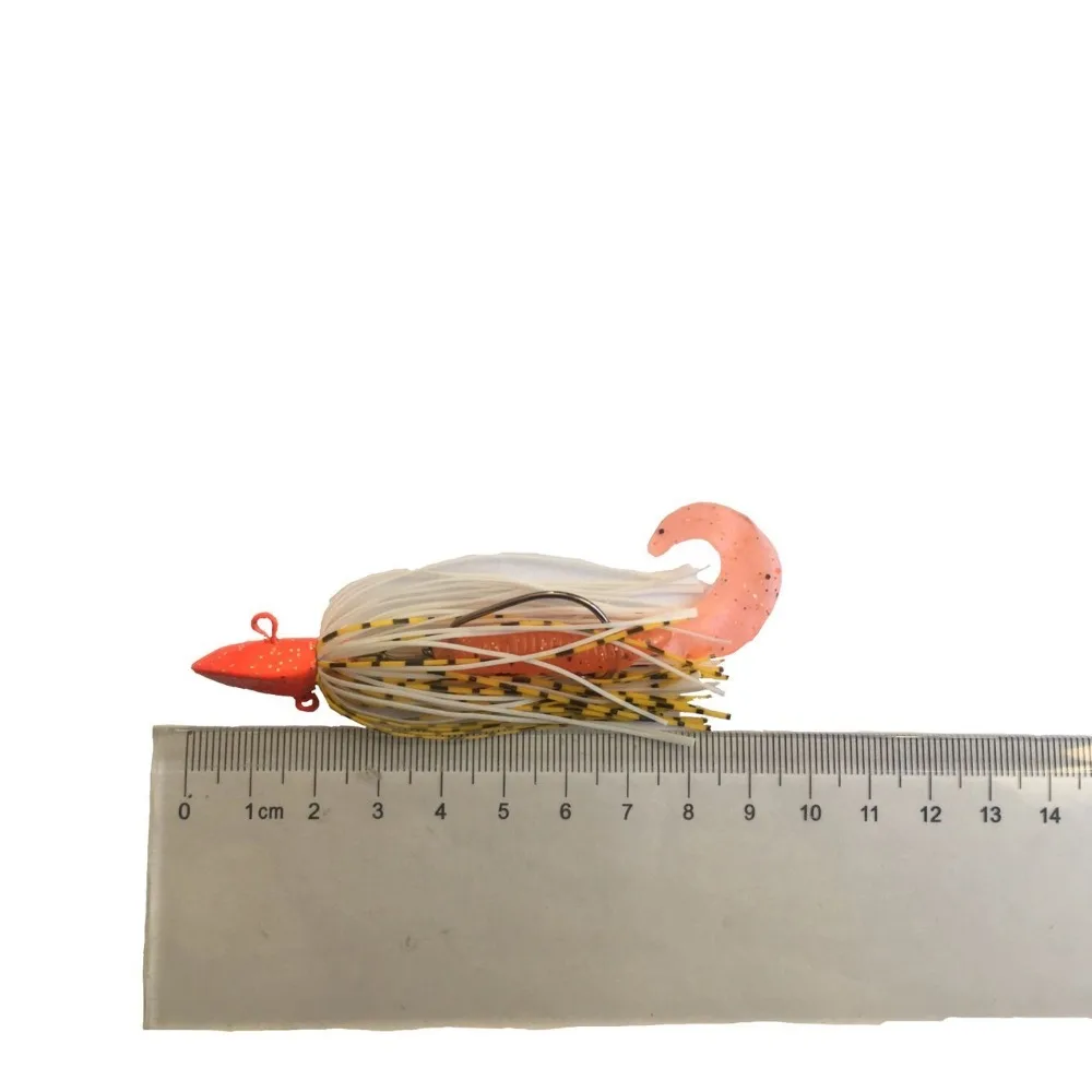 Fishing hook 1pcs 13.2g Lead Head Jigging Hook crank hook lure Worm Pesca for Soft Bait Jig Head Skirt Beard Lure Fishing Tackle