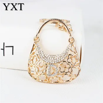 

Vogue Adorable Lady Handbag Creative Cute Crystal Charm Purse Handbag Car Key Keyring Keychain Party Wedding Birthday Gift