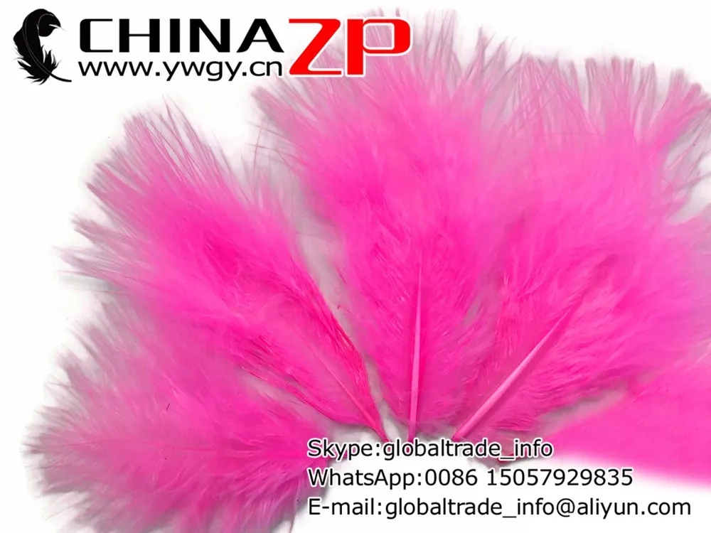 Down Feathers,  4 lb - HOT PINK Turkey Marabou Short Down Fluffy Loose Wholesale Feathers (bulk) 3