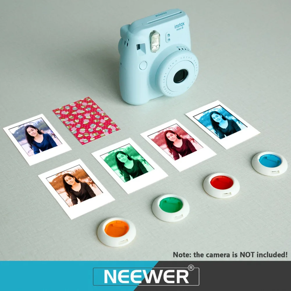 Neewer 27 в 1 комплект аксессуаров для камеры для Fujifilm Instax Mini 8/8 s: чехол+ линзы для селфи+ цветные фильтры+ рамки для подвешивания стен
