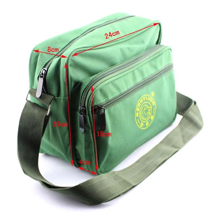 Small tool kit bags shoulder style army green canvas bags color electrician repair kits backpack free