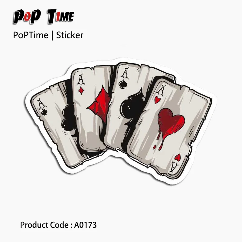 

A0173 Game cards street Emoji Stickers For Children Anime Funny Cartoon Home Decor Wall Car trunk aviation Skateboard Kids Toys