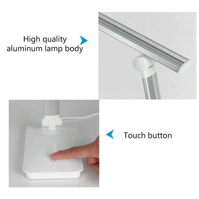 

LED Desk Lamp Eye-caring Table Lamps Dimmable Office Lamp with USB Charging Port 5 Lighting Modes TN88