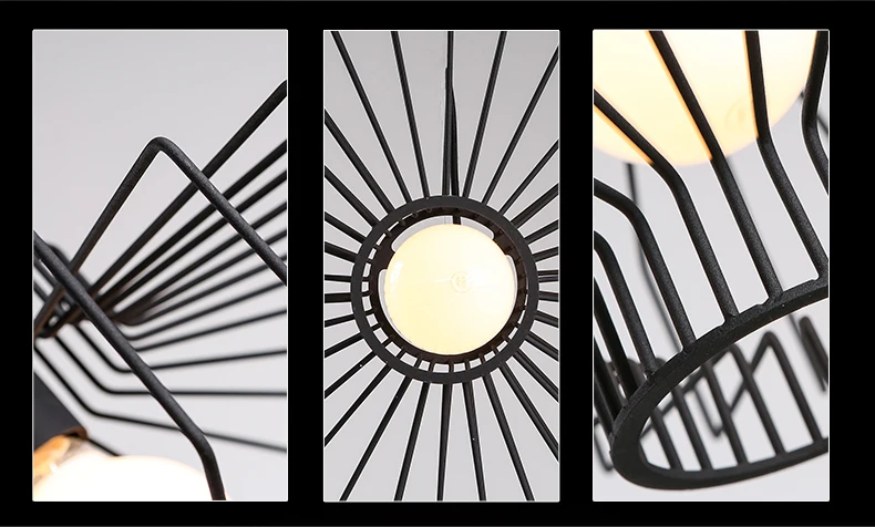 Luminaria одной головы простой Утюг подвесной светильник освещение для ресторана гостиная балкон Couture hanglamсветодиодный P светодиодное