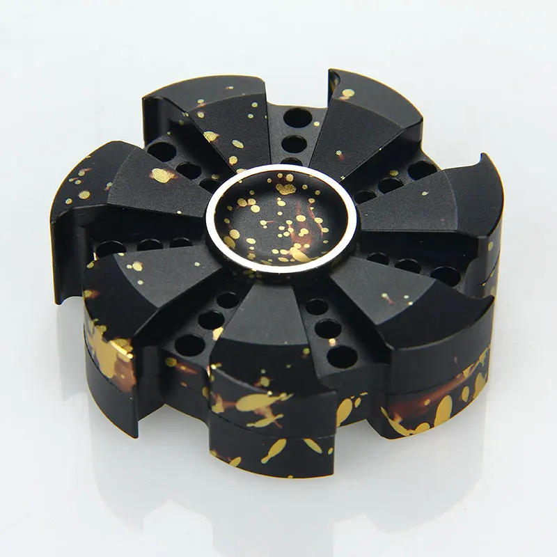 

2017 HOT V2 EDC Hand Fidget Spinner Rose Turbine Fidget Spin For Autism & ADHD Stress Relief Focus Toy Gifts Aluminum Alloy