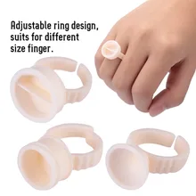 3 типа 100 шт Силиконовые полуперманентные чернила для татуировки кольцо чашка для пигментного держателя пластиковые татуировки аксессуары Чернила чашки временные татуировки