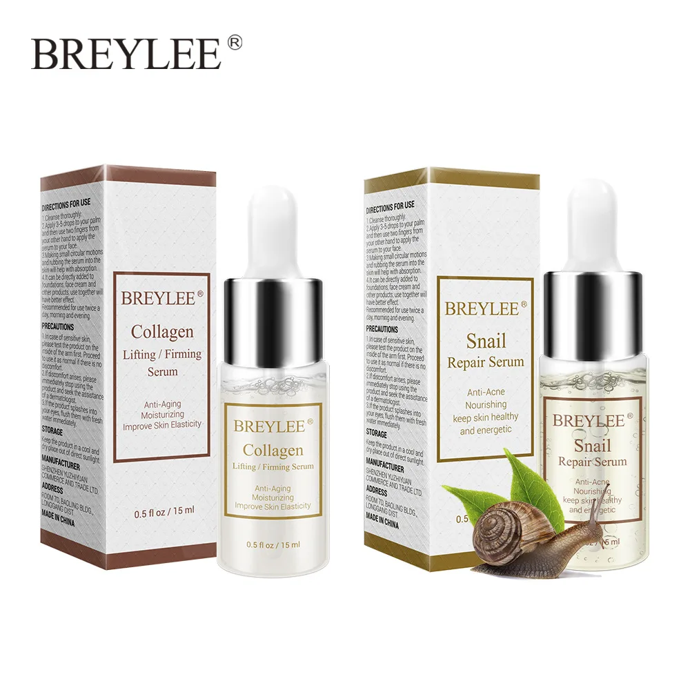 

Snail Serum Collagen Serum Repairing Lifting Firming Essence Hyaluronic Acid Moisturizing Anti-Aging Face Skin Care 1PCS