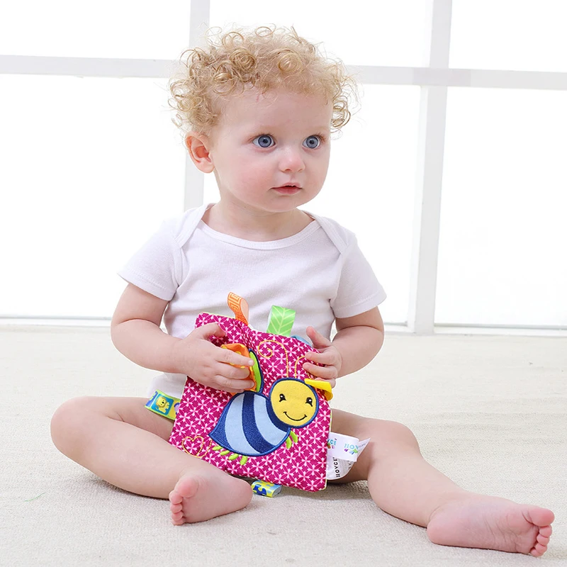 Online JJOVCE Baru Lahir Bayi Menenangkan handuk Boneka Menghibur Bayi Mainan bayi Tangan Menggenggam Lembut Handuk Mainan