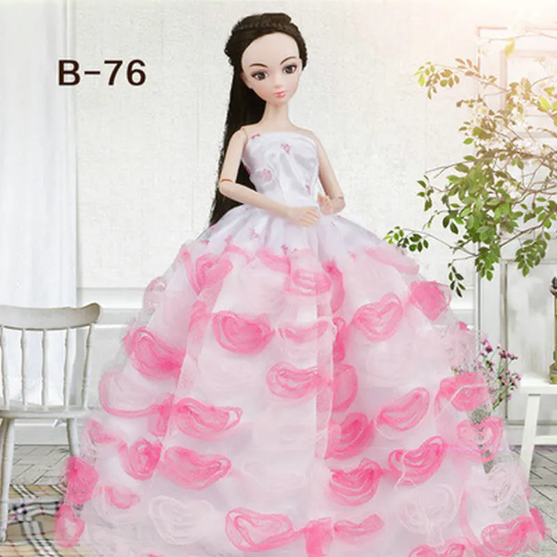 Одежда для игрушек свадебное платье Одежда для девочек 30 см куклы Bjd 1/6 Одежда для кукол аксессуары - Цвет: B-76