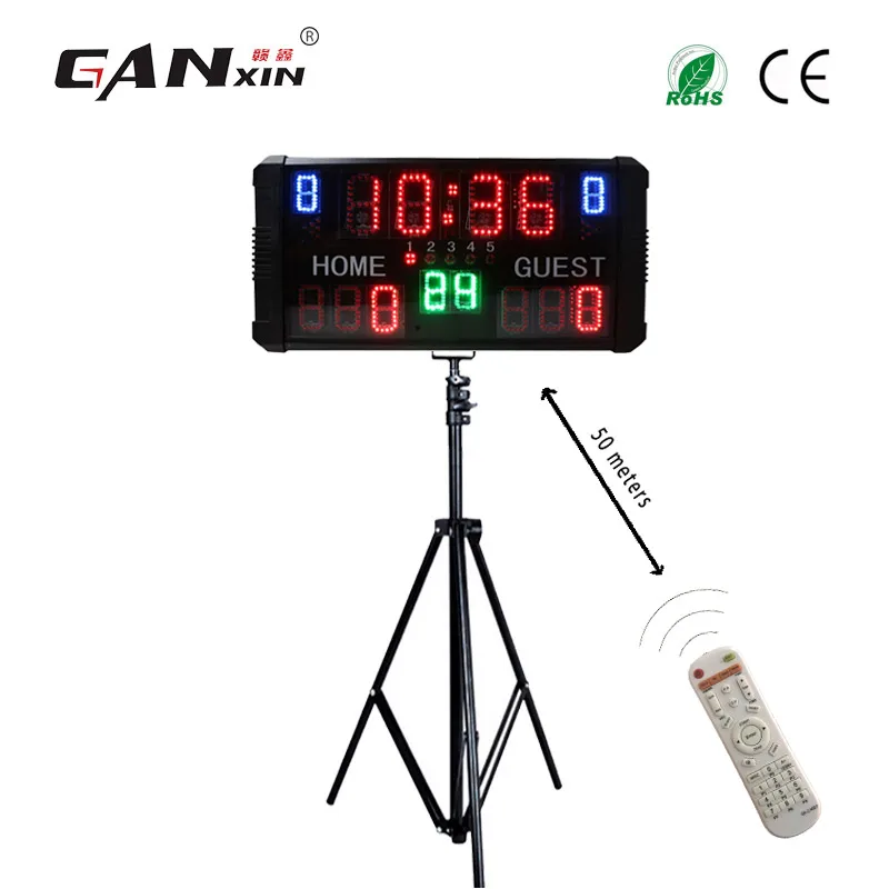 [Ganxin] Контроль приложения 24 S shot clock светодиодный портативное баскетбольное табло - Цвет: GX14T(32.3)RGB(DT