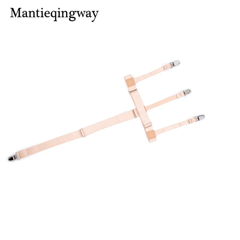 Mantieqingway Мужская рубашка остается подвязки ремни эластичный носок держатели Подвязки для мужские Бизнес ноги рубашка подтяжки Ремни