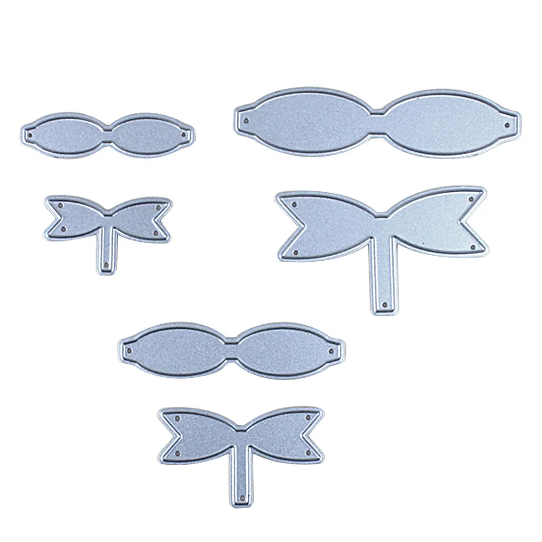 

Craft Dies 6pcs Bowknot Bows Metal Cutting Dies Stencils DIY Scrapbooking Die Cuts Greeting Card Decor Embossing Folder Cut
