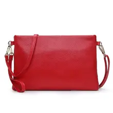 free shipping new fashion brand women’s wristlets ladies single shoulder bag female crossbody bag 100% genuine cowhide leather