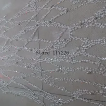 Новейшее французское Сетчатое кружево с камнями бисером JRB-71806 Высококачественная вышитая кружевная ткань для вечернего платья