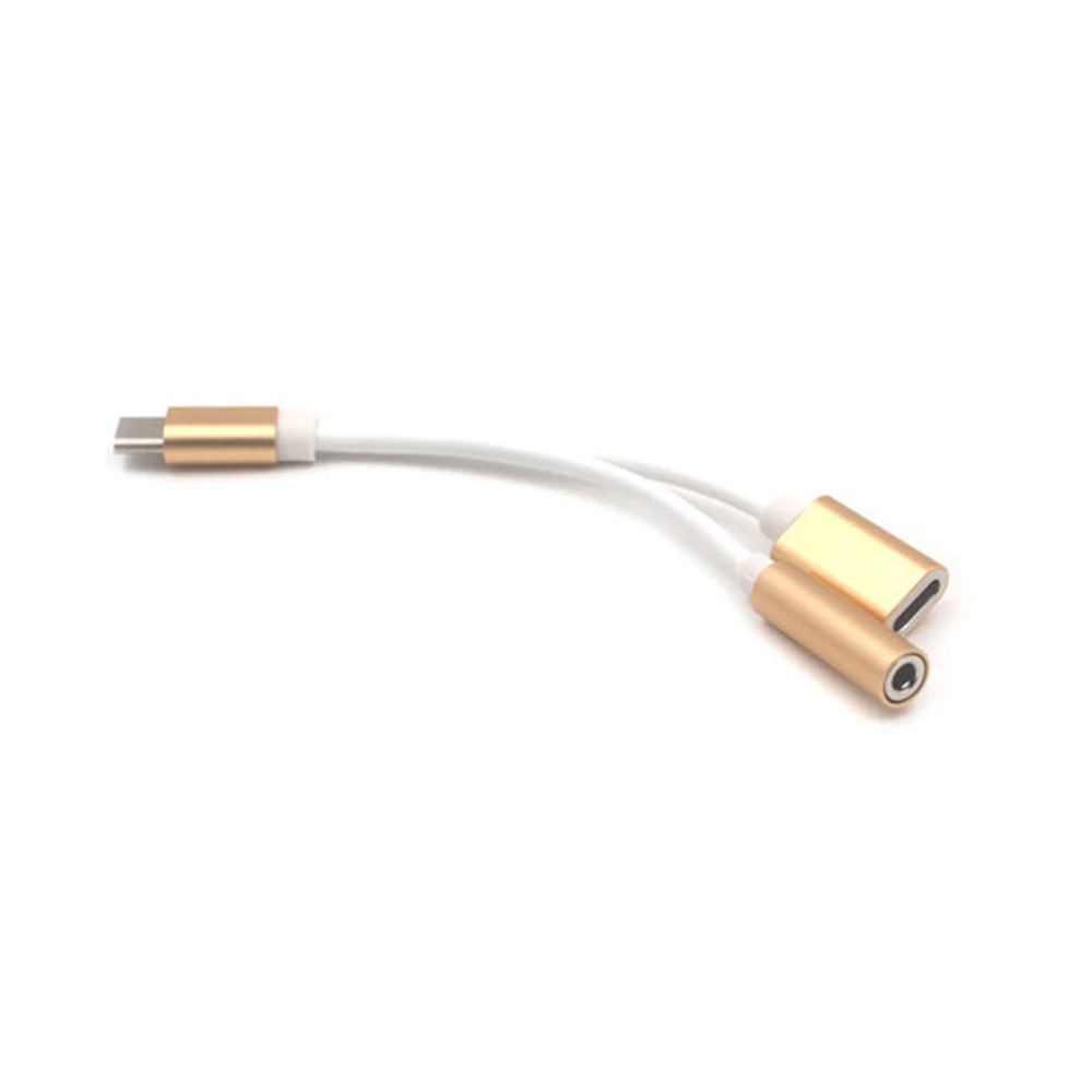 2 в 1 usb type C зарядный кабель type-C конвертер 3,5 мм AUX аудио сплиттер конвертер адаптер+ зарядный кабель