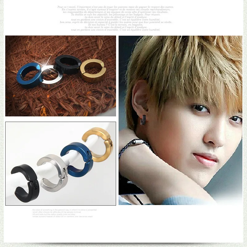 Men Women Clip-on Fake Earrings No Pierced Non-piercing Earcuff Ear Clip Earrings Without Piercing Street Pop Punk Jewelry
