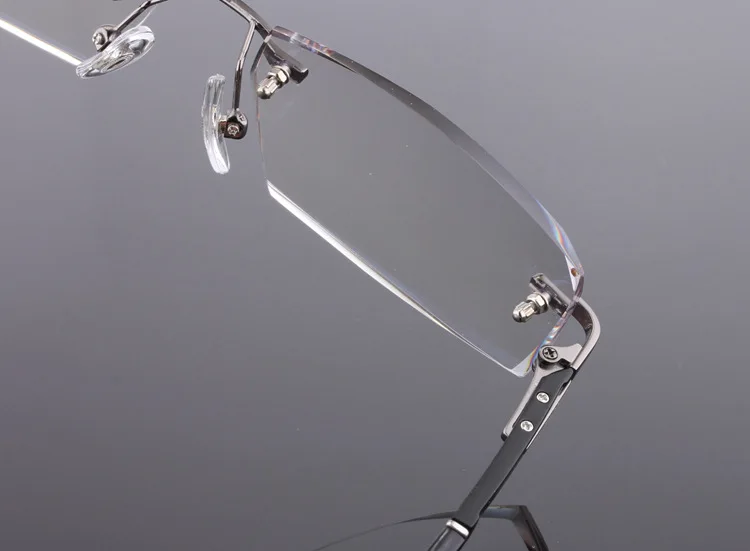 Reven Jate 58003 чистый титан без оправы Алмазная резка мужские очки оправа оптические очки по рецепту мужские очки мода