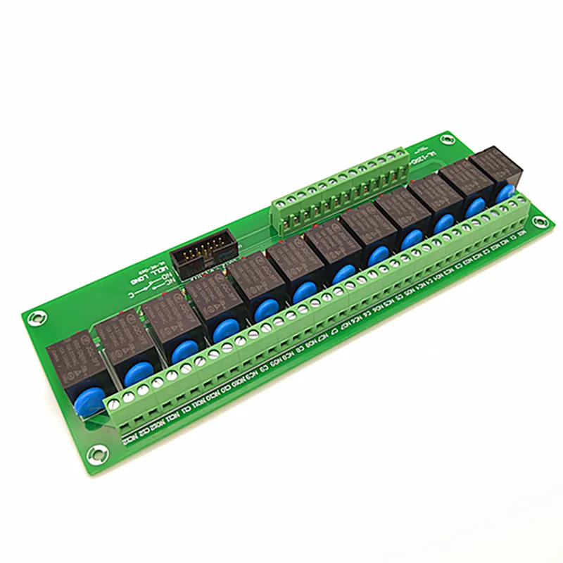 12 канальный тип NPN 12 V 15A Модуль интерфейса реле питания, реле HF JQC-3FF-12V-1ZS
